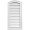 Ekena Millwork Arch Top Surface Mount PVC Gable Vent: Functional, w/ 2"W x 2"P Brickmould Sill Frame, 14"W x 28"H GVPAR14X2803SF - alternate 1